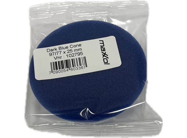 Polerpad Blue Hard 75mm/3''x25 mm 5pk Maxxol's egen pad serie for 3"